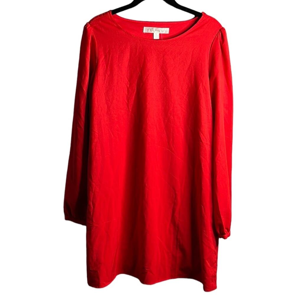 Honey Belle Red Long Sleeve Sheath Dress Medium
